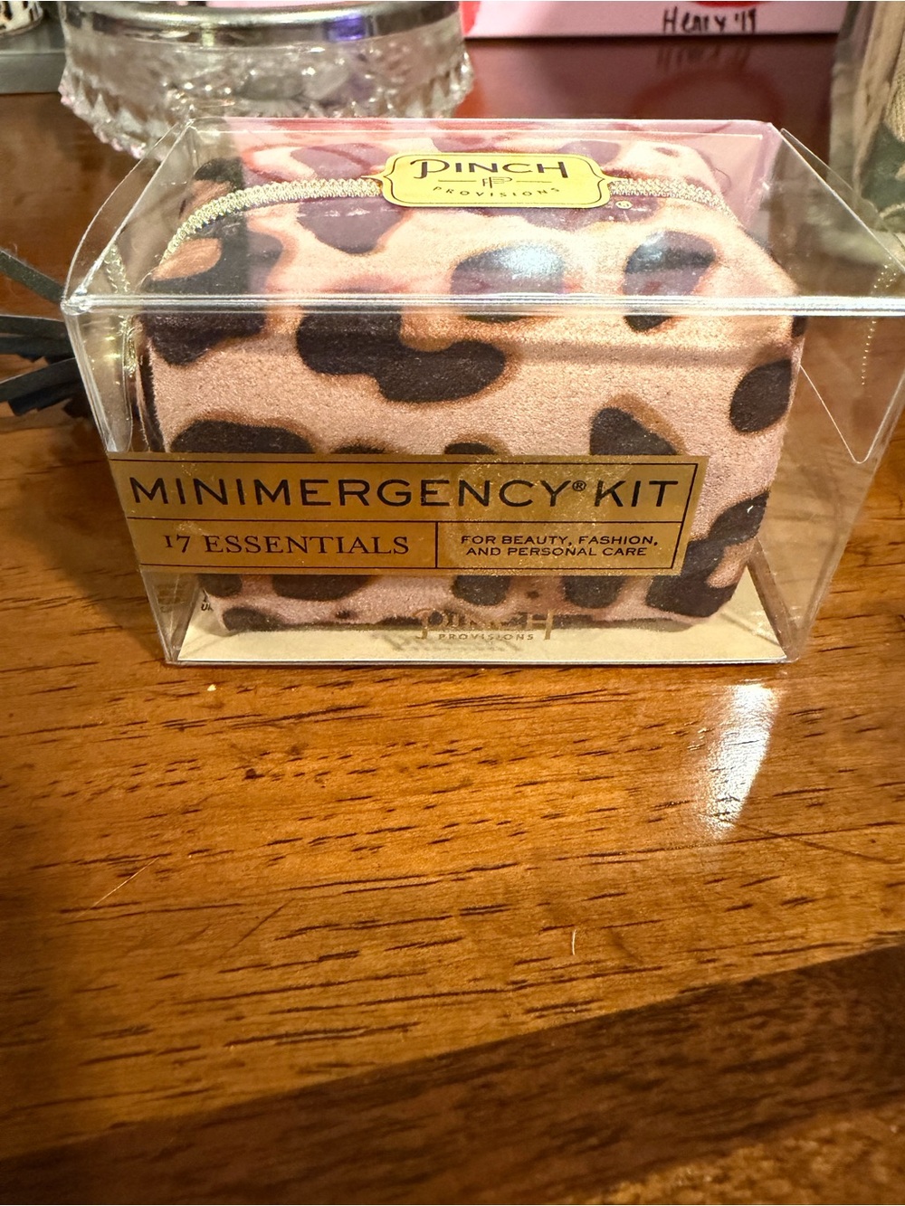 NWT Leopard Print Minimergency Kit - Pink